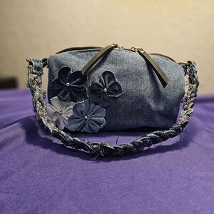 Denim Floral Women's Bag